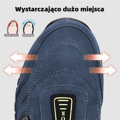 🔷50% zľava dnes - Nenechajte si to ujsť! ⬛Novo navrhnuté ortopedické semišové topánky, mäkké, pohodlné, vodeodolné a protišmykové 🦶 Zmierňuje bolesť nôh