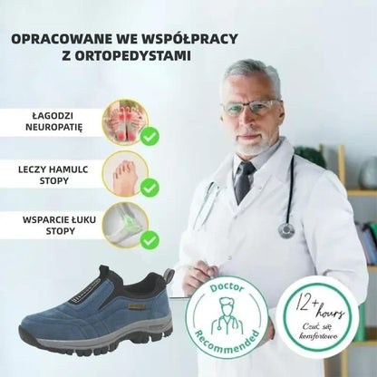 🔷50% zľava dnes - Nenechajte si to ujsť! ⬛Novo navrhnuté ortopedické semišové topánky, mäkké, pohodlné, vodeodolné a protišmykové 🦶 Zmierňuje bolesť nôh