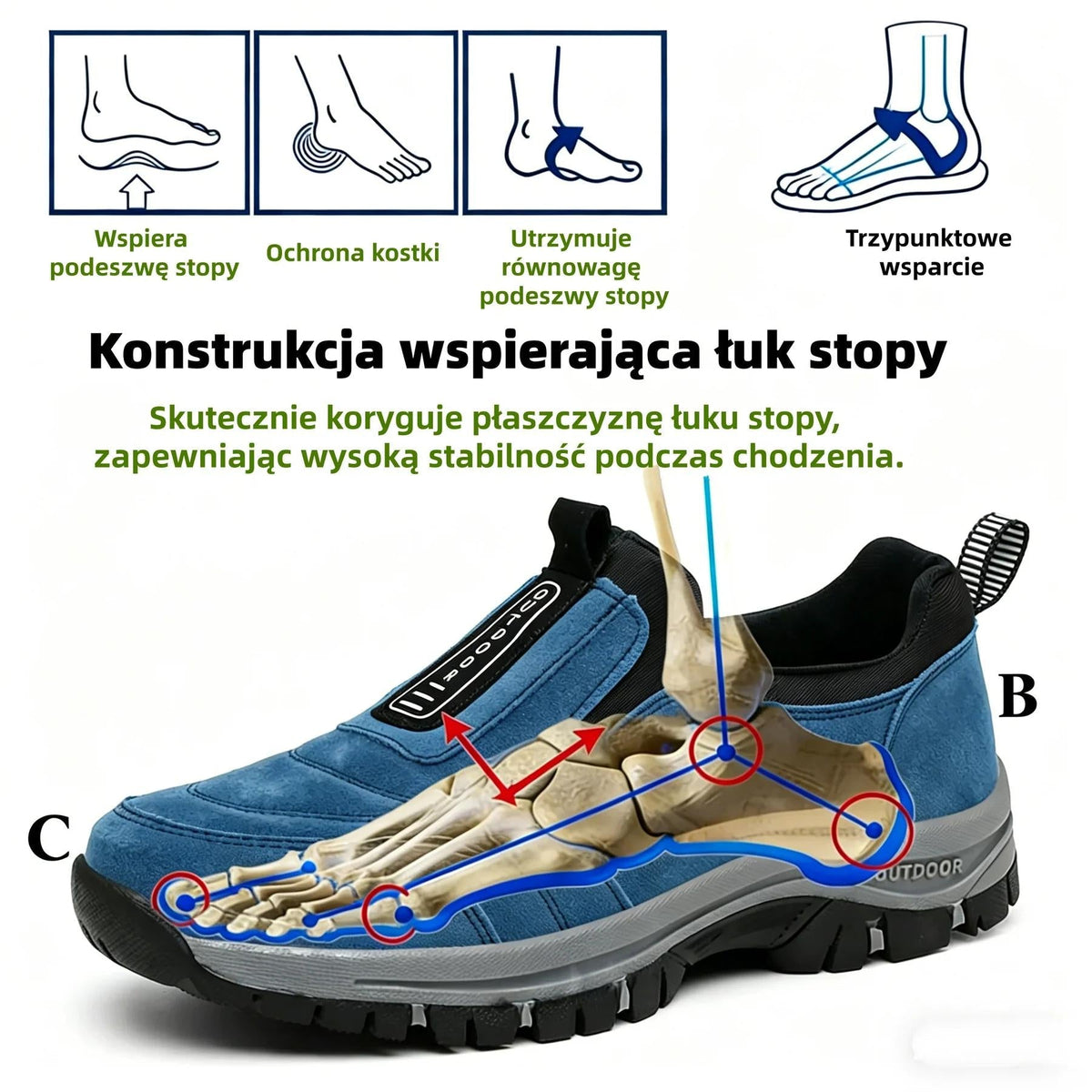 🔷50% zľava dnes - Nenechajte si to ujsť! ⬛Novo navrhnuté ortopedické semišové topánky, mäkké, pohodlné, vodeodolné a protišmykové 🦶 Zmierňuje bolesť nôh