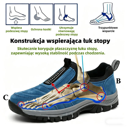 🔷50% zľava dnes - Nenechajte si to ujsť! ⬛Novo navrhnuté ortopedické semišové topánky, mäkké, pohodlné, vodeodolné a protišmykové 🦶 Zmierňuje bolesť nôh