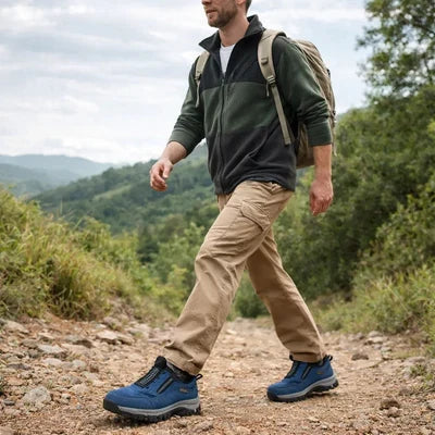 🔷50% zľava dnes - Nenechajte si to ujsť! ⬛Novo navrhnuté ortopedické semišové topánky, mäkké, pohodlné, vodeodolné a protišmykové 🦶 Zmierňuje bolesť nôh